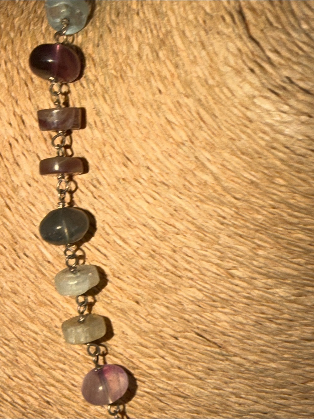 Artisan Multicolor Gemstone Necklace with Pendant - Picture 3 of 14